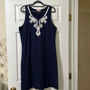 Lilly Pulitzer Navy Shift Dress size XL